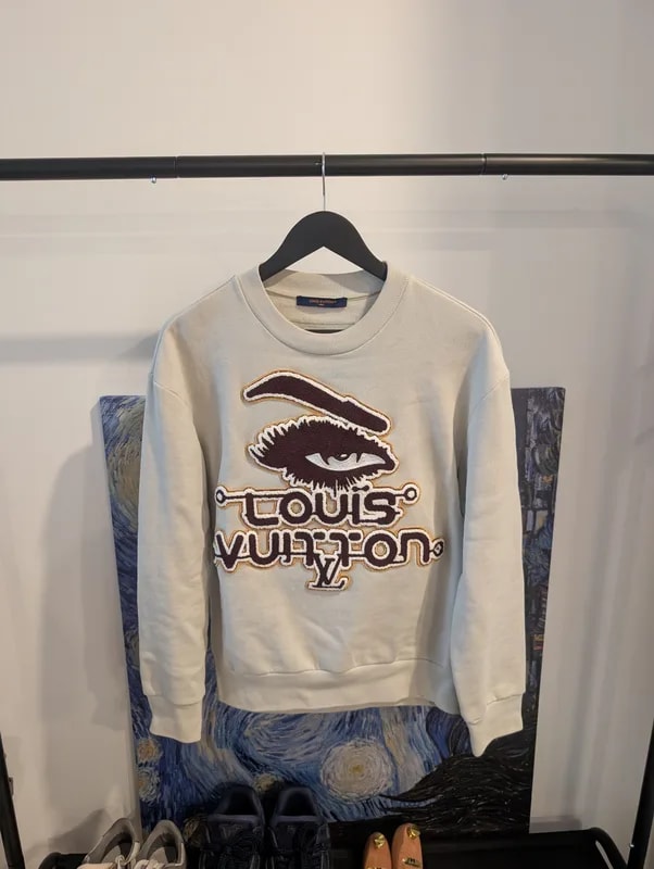 Louis Vuitton — Louis Vuitton Kidsuper Egyptian Varsity Eye Sweatshirt — streetwear — resale