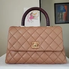 Chanel Dark / Small Coco Handle Receipt No Offer 3