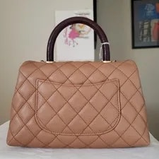 Chanel Dark / Small Coco Handle Receipt No Offer 4