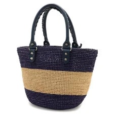 Balenciaga Panier XS Straw Border 466498 Auth 2