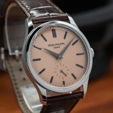 Patek Philippe Calatrava 6196P-001 Platinum 2025 Full Set Salmon Dial 2