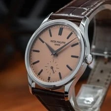 Patek Philippe Calatrava 6196P-001 Platinum 2025 Full Set Salmon Dial 3