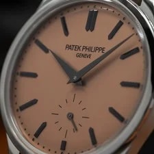 Patek Philippe Calatrava 6196P-001 Platinum 2025 Full Set Salmon Dial 4