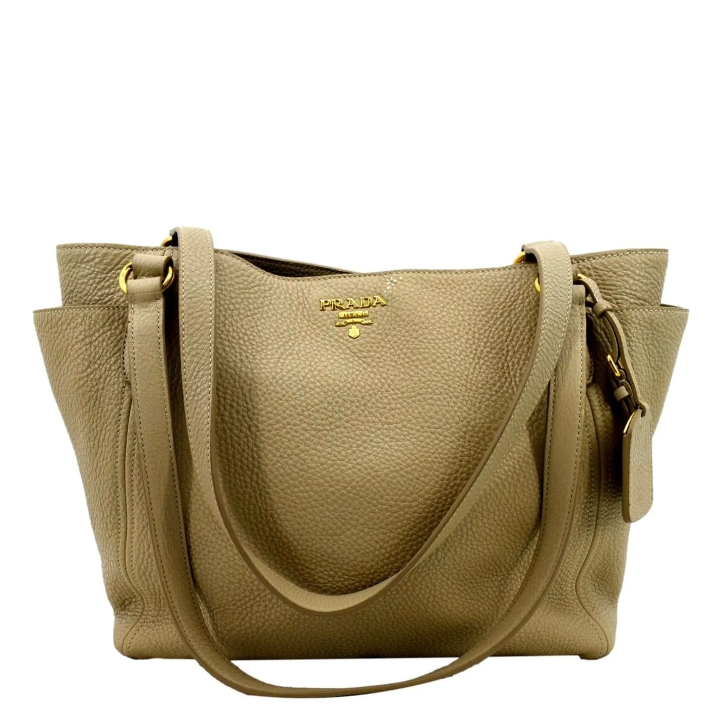 Prada — Prada Vitello Daino Side-Pocket — Handbag — deal