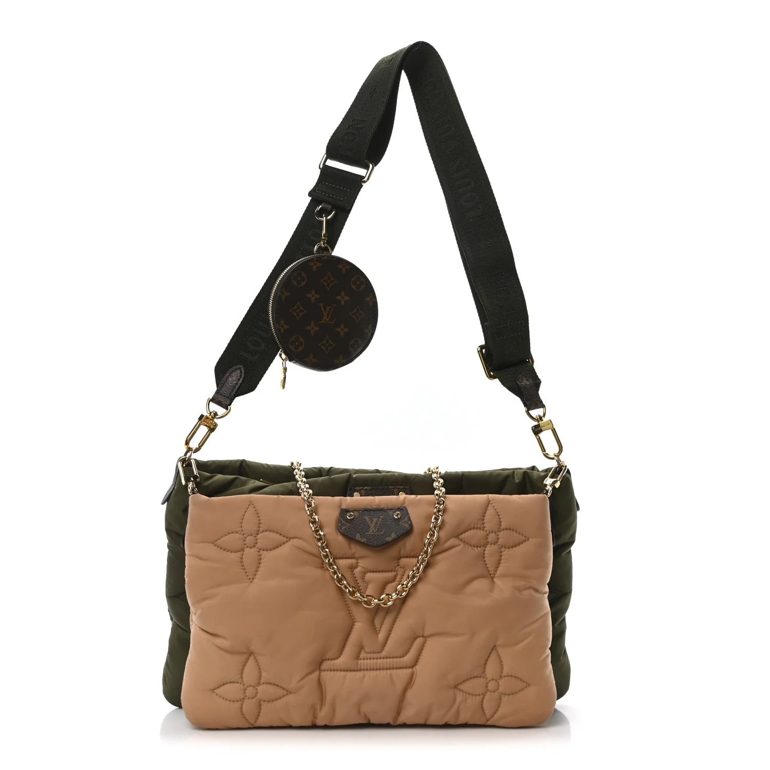 Econyl Pillow Multi Pochette Kaki 3