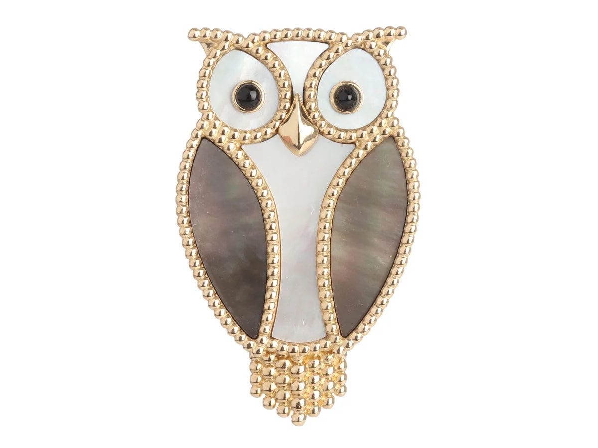 Van Cleef & Arpels — Van Cleef & Arpels 18K Yellow Gold Lucky Owl /Clip — Jewelry — resale