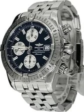 Breitling Chronomat Evolution A13356 Black Automatic Excellent A6391