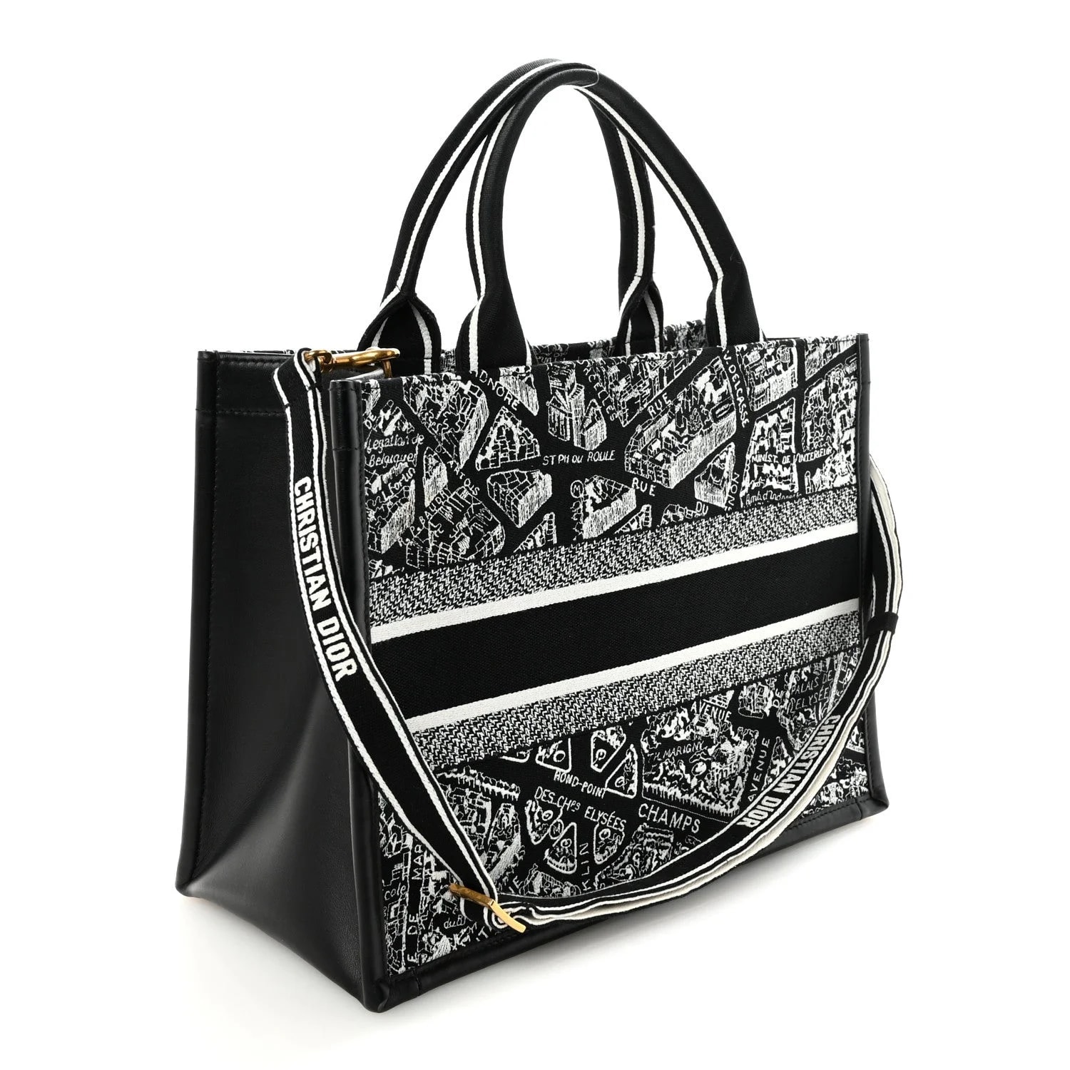 Medium Plan de Paris Book Tote With Strap 3