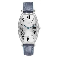 Cartier Tonneau White Gold Silver Dial Diamond WE400131 2