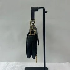 Auth Christian Dior Saddle Grained CD 4