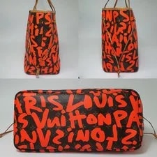 NO Tariff Auth Louis Vuitton Neverfull Graffiti M93702 CLA829 4