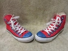 Converse — Converse All Star Rhinestone - & Rhinestone — Sneaker — resale