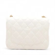 Chanel Matelasse Single Flap Single Chain White Gold Metal Fit 2