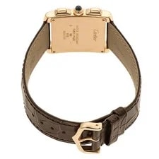 Cartier Tank Francaise Chrono Reflex W5000556 Yellow Gold 28mm Quartz #KMW2424 3