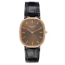 Patek Philippe Golden Ellipse Rose Gold Brown Dial 3738 2