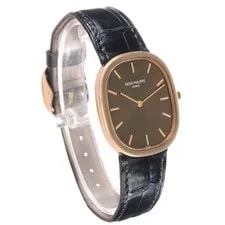 Patek Philippe Golden Ellipse Rose Gold Brown Dial 3738 3