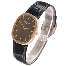Patek Philippe Golden Ellipse Rose Gold Brown Dial 3738 4