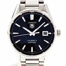 TAG Heuer — TAG Heuer Carrera Caliber 5 WAR211A.BA0782 Automatic Black Dial — Watch — resale