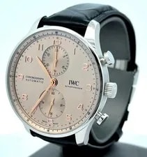 IWC — IWC Portugieser Chronograph Dune Dial 41MM - IW371624 ! Box/Card — Watch — resale