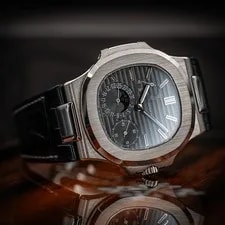 Patek Philippe Nautilus Moonphase 5712G-001 18k White Gold 40mm W/ Box & Papers 4