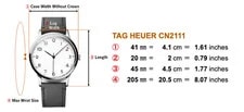Near * TAG Heuer 2000 CN2111 Chronograph Black 41mm Automatic 2
