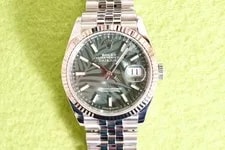 Rolex Datejust 36 Factory Palm Motif Dial 126234 2021 CPO Steel and 18k Disconti 3