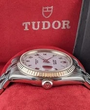 Tudor Prince Date 18K White Gold 74034. Box & Manual. Clean 4