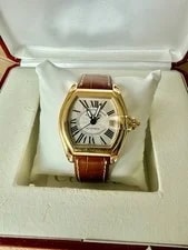 Cartier — Cartier 18k Yellow Gold Automatic Roadster 2624 Box Papers — Watch — resale