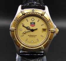 Tag Heuer — TAG Heuer Professional Swiss 964.013F-2 Quartz Genuine Leather Strap — Watch — resale