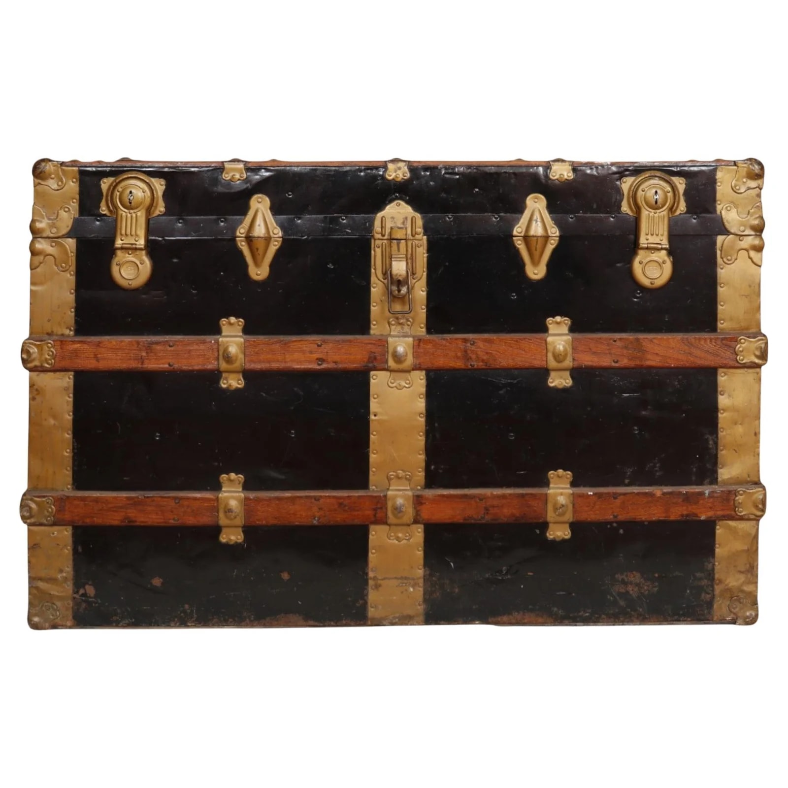 French Art Deco Period Full Size Brass Bed — Furniture — resale