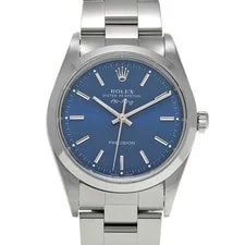 Rolex — Rolex Air-King 14000M 34mm Stainless Steel Blue #WW2278 — Watch — resale