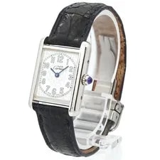 Cartier Must Tank SM W1014254 SV925 White Quartz Must Tank SM 2