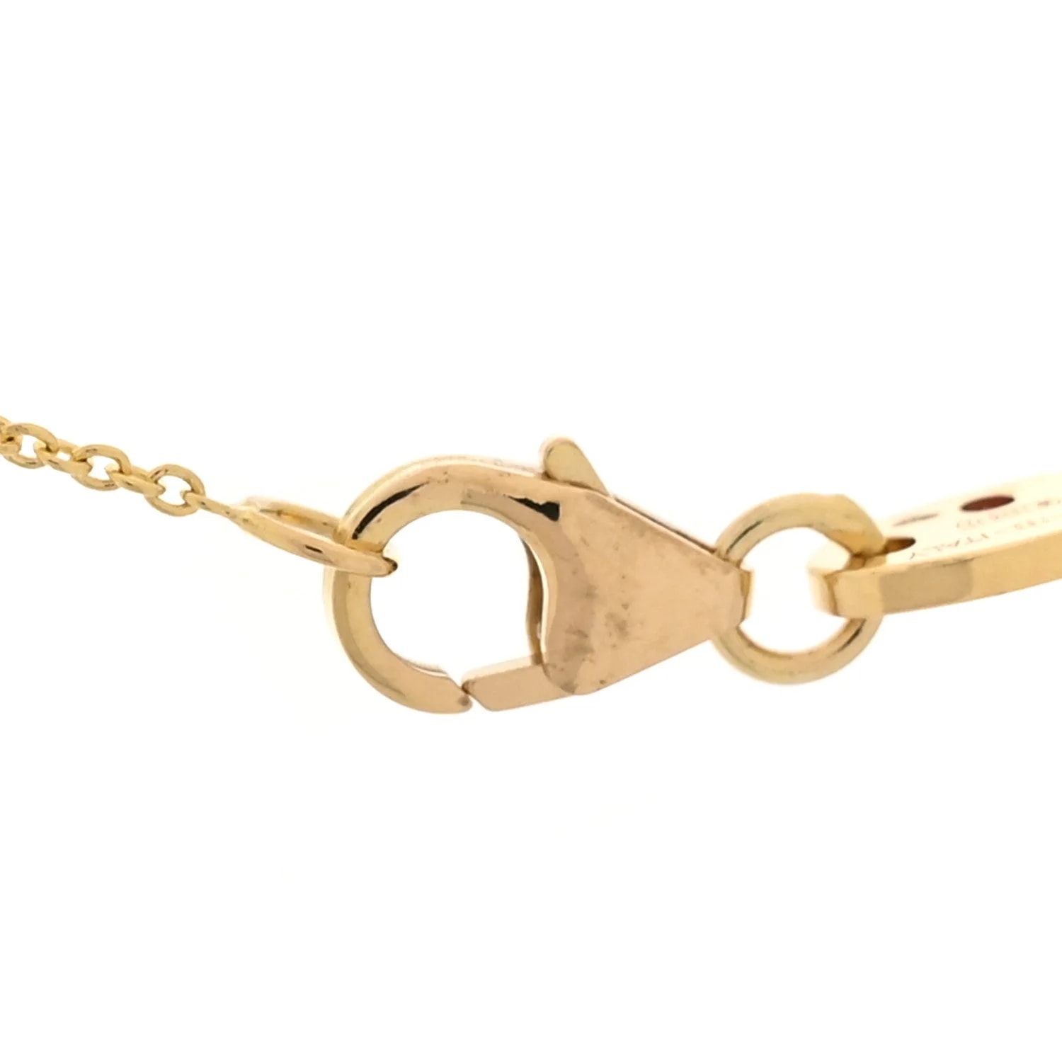 18K Yellow Gold Diamonds By the Inch Dangling Five Station 4