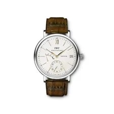 NEW IWC Portofino Hand Wound Eight Days Silver Dial Steel 45mm IW510103 2