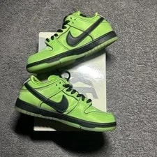 Nike SB Dunk Low Powerpuff Buttercup Size 5.5 Original Box FZ8319-300 3