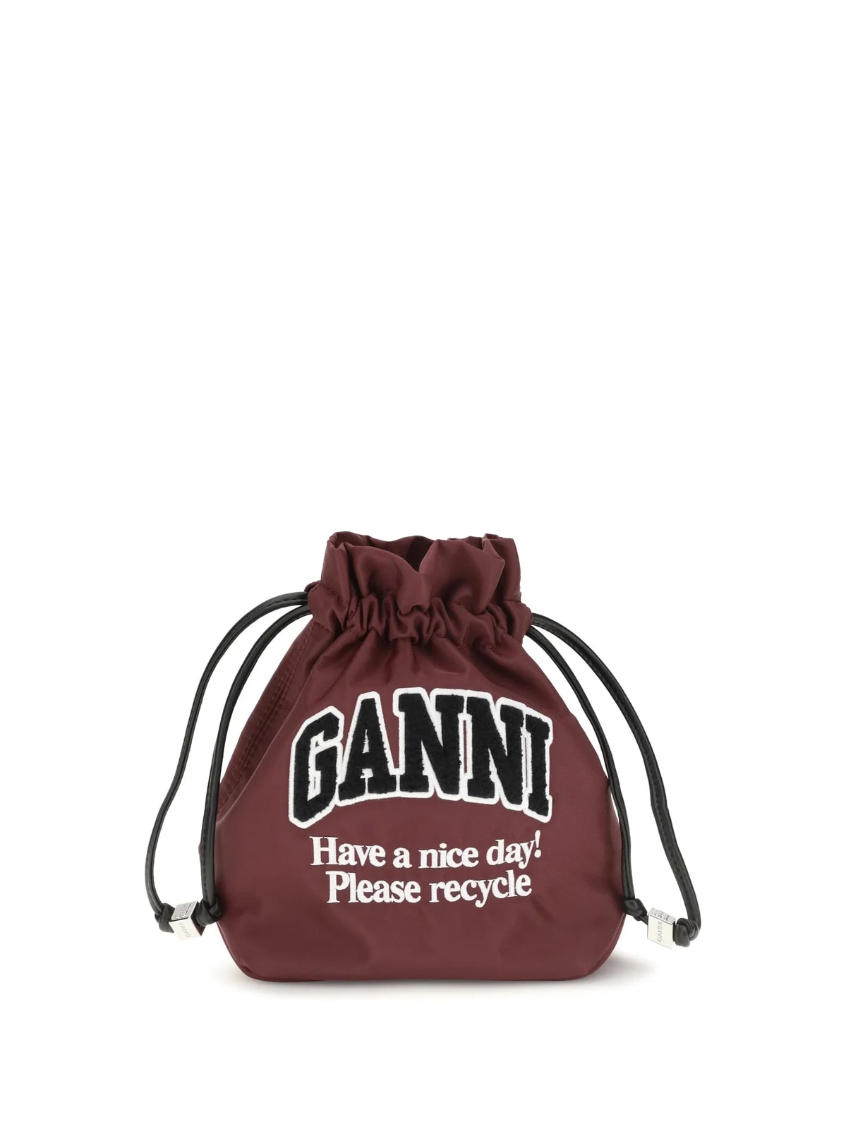 Ganni — Ganni Logo-Embroidered — — Handbag — resale