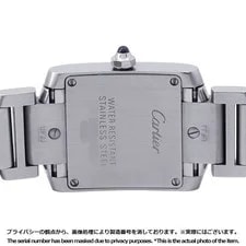 Cartier Tank Francaise SM H25mm W20mm Stainless Steel Ivory Dial W51008Q3 3