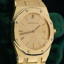 Audemars Piguet Royal Oak Quartz Champagne Dial 18K Yellow Gold 33 56175BA 4