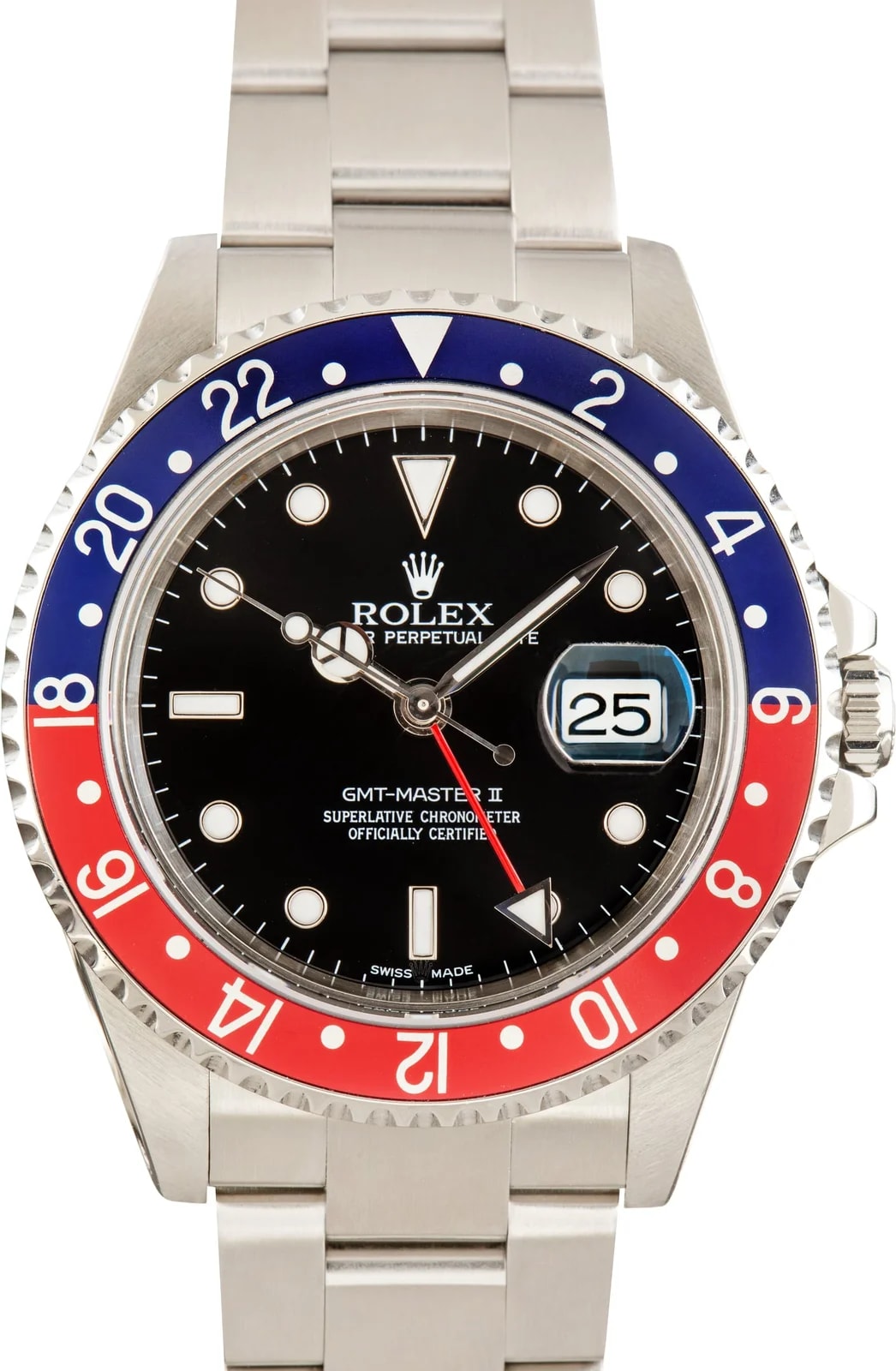Rolex — Rolex GMT-Master II Pepsi Ref 16710 Black Dial — Watch — resale