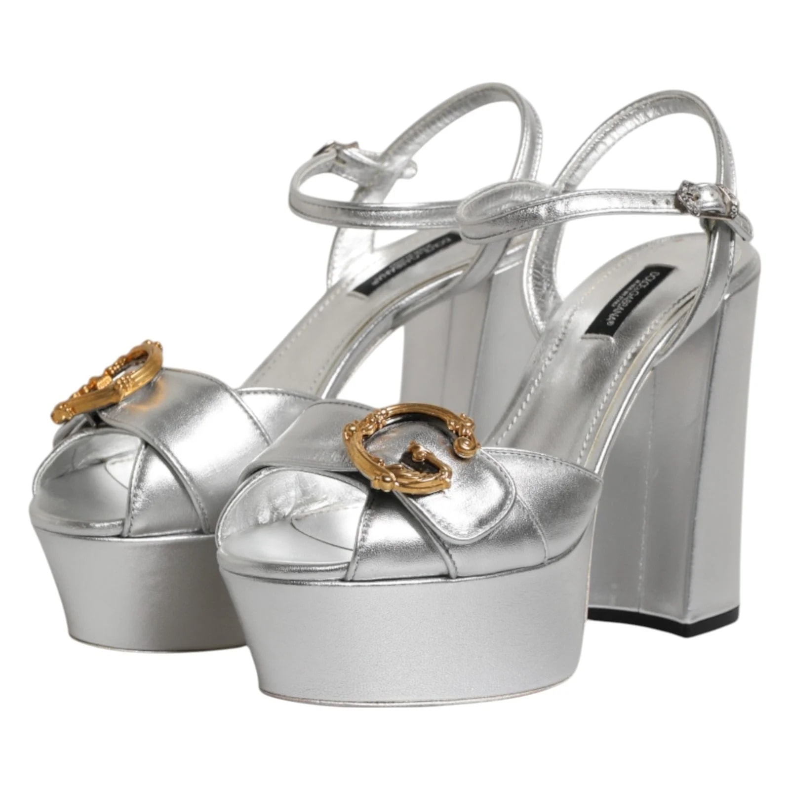 Dolce & Gabbana — Dolce & Gabbana Logo Ankle Strap — Designer Shoe — resale