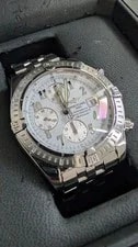Breitling Chronomat Evolution A13356 44mm Auto Chronograph White Dial W/box 3