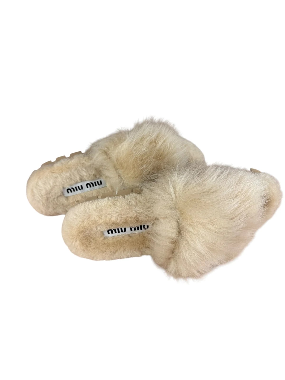 Miu Calzature Donna Fuzzy Slides 4