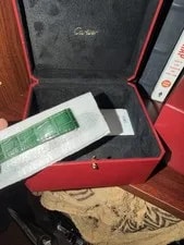 Cartier Santos Automatic Green Dial W/ Box, Papers, Extras 4
