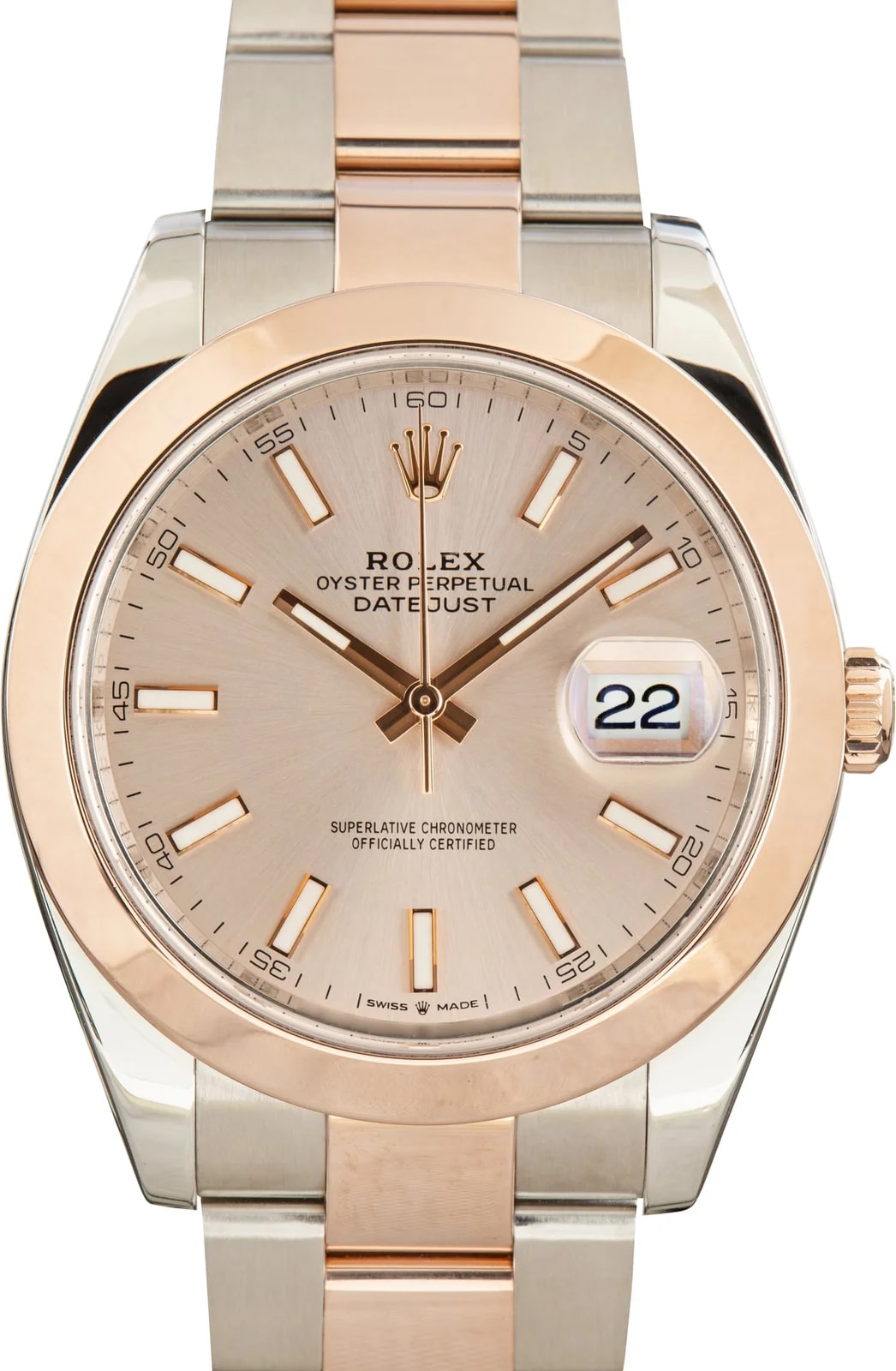 Steel & 18k Everose Gold Rolex Datejust 41 Ref 126301 Sundust Dial 2