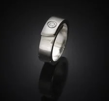 Cartier — Cartier 18K Anniversary 18K White Gold Diamond 1P Size 47 5.8MM 75683735 — Watch — resale