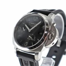 O.panerai Luminor 1950 3 Days GMT PAM00321 Automatic 44.0mm Box Papers Black 2