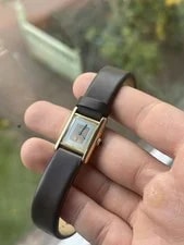 Cartier Must Tank Small Size Manual Movement Trinity Dial Box and Papers 2