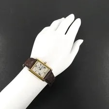 Cartier Must Tank Vermeil W1013754 S Ivory SV925 Quartz 3