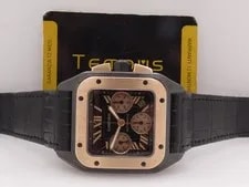 Cartier — Cartier Santos 100 XL 3104 18KT Rose Gold Bezel Box&papers W2020004 '2009 — Watch — resale