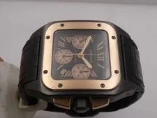 Cartier Santos 100 XL 3104 18KT Rose Gold Bezel Box&papers W2020004 '2009 3